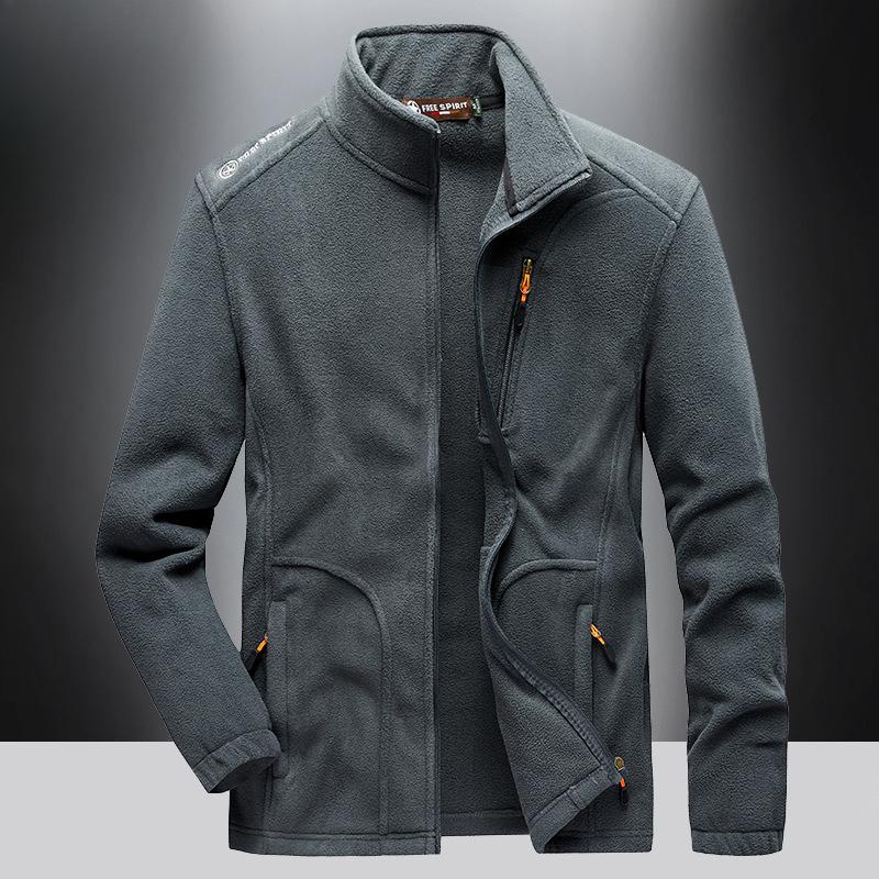 Осенняя и зимняя одежда для активного отдыха из флиса Мужская флисовая ветрозащитная кардиганная дышащая куртка Куртка Куртка мужская