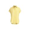 Polo SS24 однотонная однобортная рубашка с острым воротником, свободная повседневная рубашка с коротким рукавом, женские рубашки WMLRSHTSN820106-700