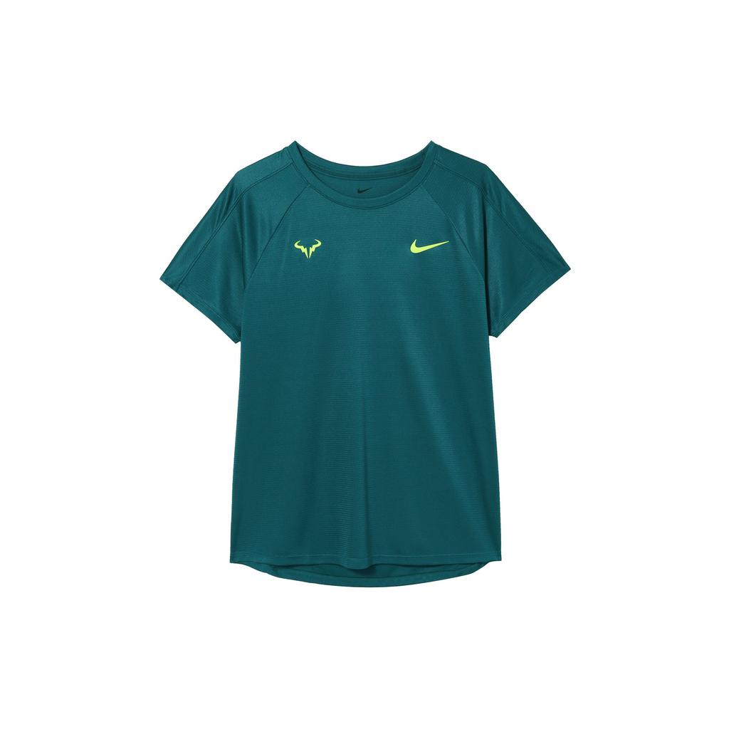 Nike Теннисная рубашка Challenger Dri-Fit с коротким рукавом, мужская, Crystal-Cave Teal DV2888-381