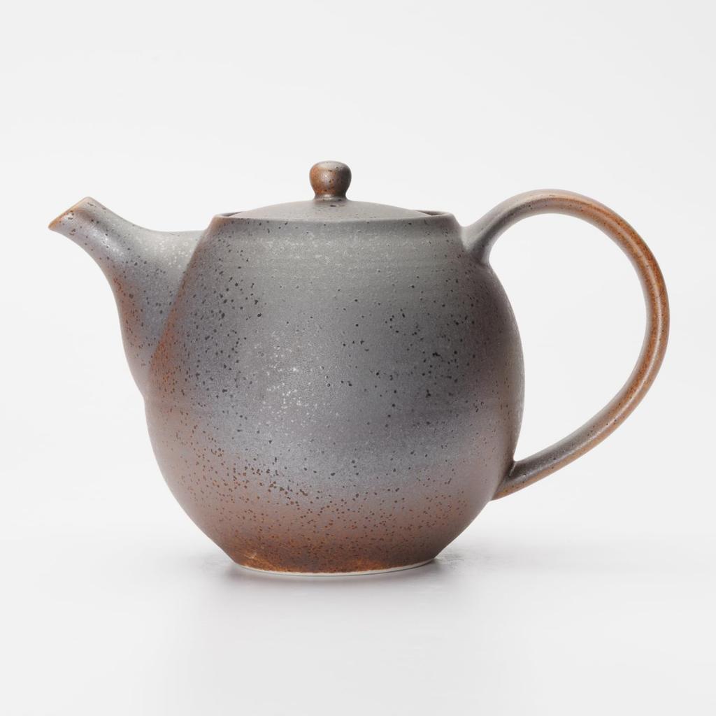 Мино-яки примерно 500 мл черный Сигараки сделано в чайнике, вместимость, стиль, Япония, 500-06