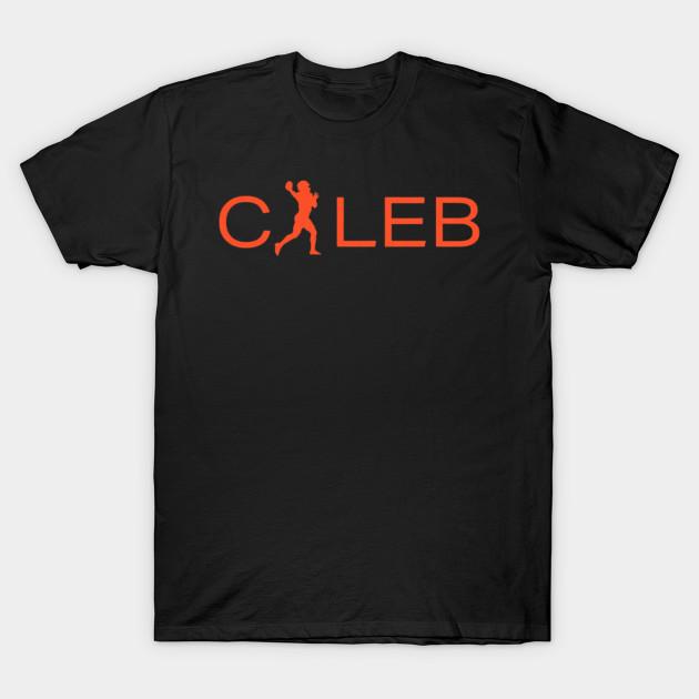 Asian Size Men Black Print T-shirt Caleb Williams Get Some Air No-Cut Heat Transfer Print Cotton Tshirt