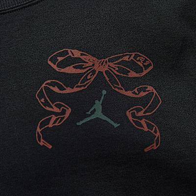Women's Jordan Sweatshirts Women's Black Crew Neck Moderate Regular