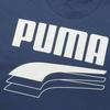 Puma Rebel Casual Sports Letter Print Crew Neck Short Sleeve T-Shirt Men Tops Deep-Denim-Blue 583867-43