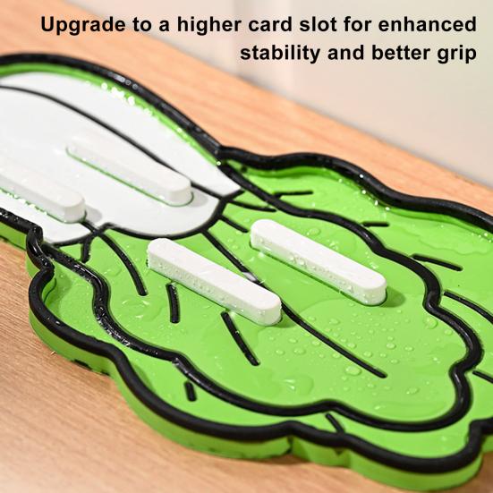 Держатель для крышек кастрюль Нескользящая прорезь Форма пекинской капусты Силиконовая подставка для крышек кастрюль Хранение разделочных досок Кухонный органайзер