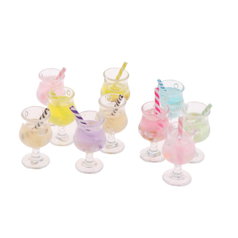 2 шт. 1/12 кукольный домик миниатюрный стаканчик для сока мини коктейльные напитки игрушка для кукольного дома