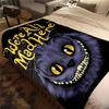 Cheshire Cat Smile Plush Blanket Soft Comfortable All Seasons Perfect Gift Couch Office Nap Outdoor Travel Blanket