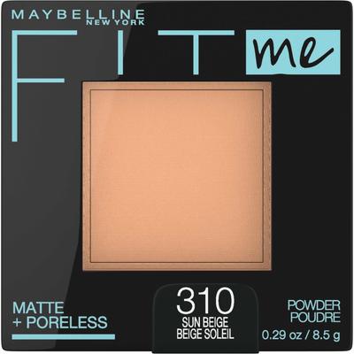 Maybelline New York Fit Me! Матовая + Беспоровая Пудра-основа, 100 Прозрачный, 8,5 г, 310 Солнечный Беж