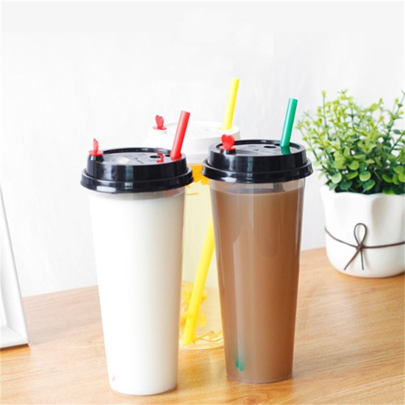 100 шт 6*190 мм одноразовые пластиковые соломинки красочные вечерние питьевые соломинки для мероприятий гибкие большие прямые трубочки соломинки для бара аксессуары