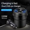 3.1A Автомобильное зарядное устройство для прикуривателя Быстрая зарядка с 2 розетками 2 USB-порта для iPhone 14 13 Pro Max 12 11 Sumsung Xiaomi OnePlug