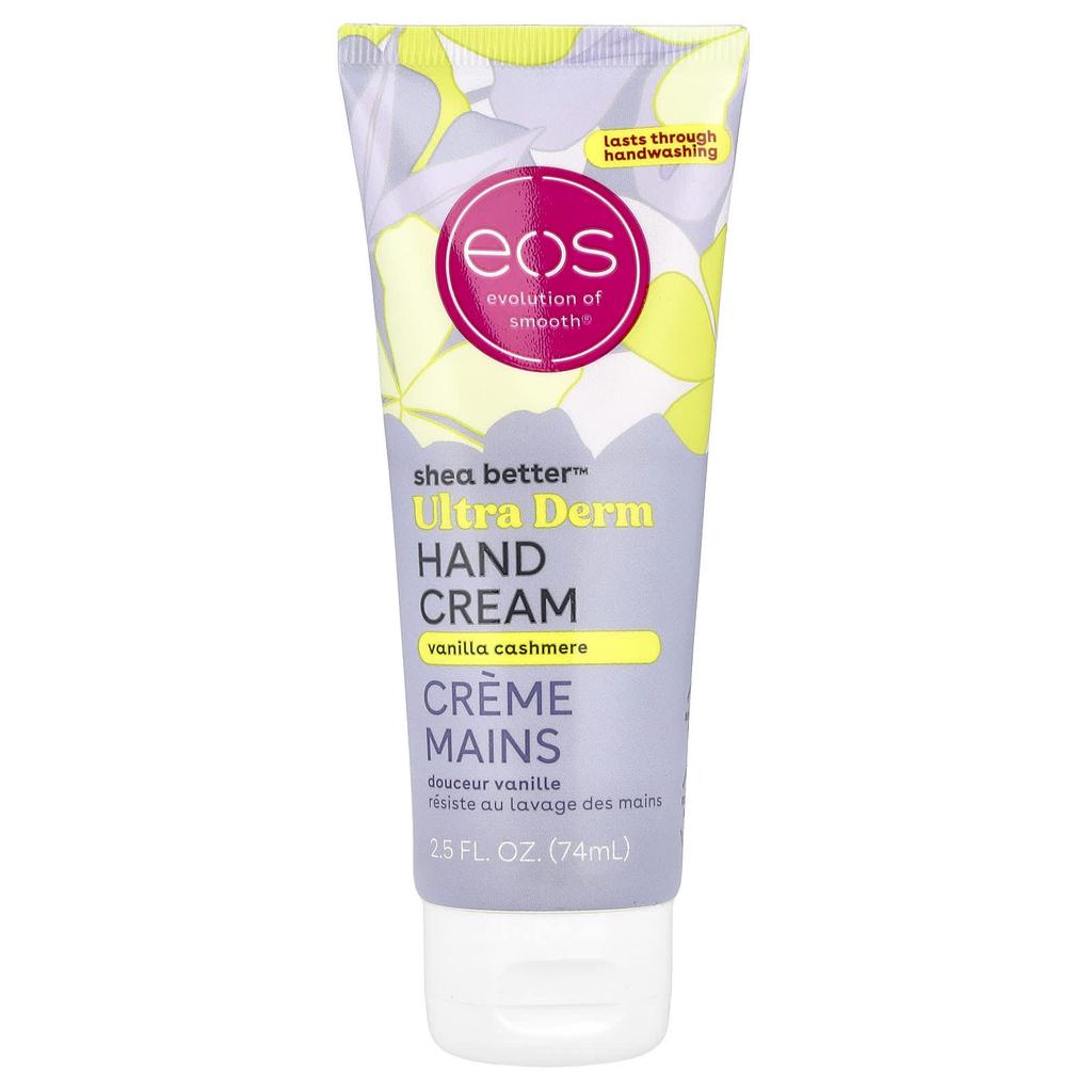 EOS, Shea Better™, Ultra Derm, Hand Cream, Vanilla Cashmere, 2.5 Fl Oz (74 Ml)