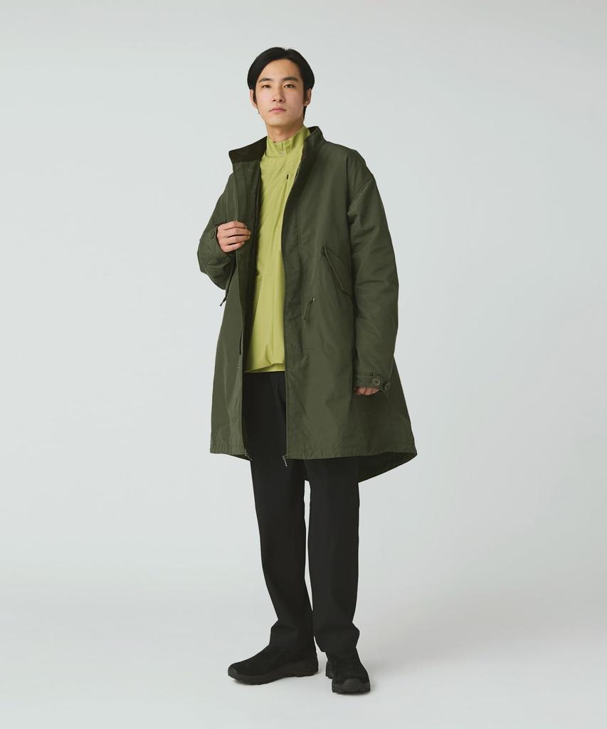 Snow Peak TAKIBI Ripstop Adjustable Fishtail Coat Outerwear XL JK-25AU016, Jacket/Overcoat, Men's/Women's, Olive,