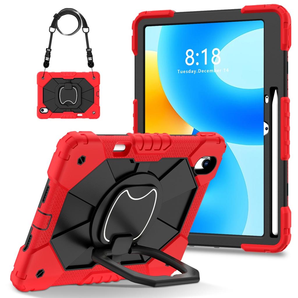 For Huawei MatePad 11.5 / Huawei MatePad 11.5-inch.360° Rotating Grip Heavy Duty Protection Stand TPU+PC 3in1 Anti-knock Shockproof Tablets PC Case