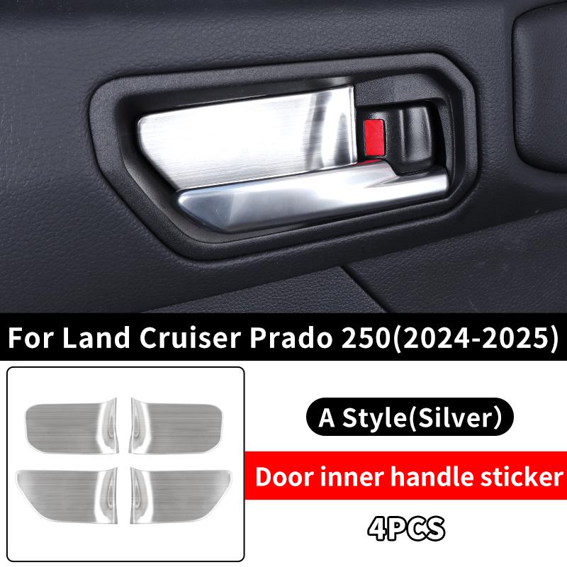 For 2024-2026 Toyota Land Cruiser Prado LC250 Inner Door Handle Bowl Cover Protection Decoration Interior Exterior Accessories