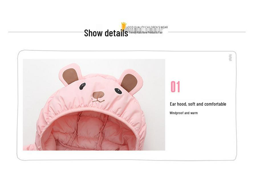 2025 Autumn/Winter Kids' Down Cotton Jacket: Short, Thickened Coat for Boys & Girls