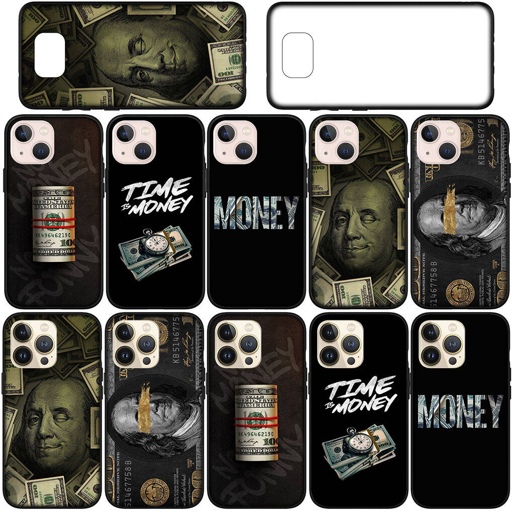 for Samsung Galaxy S25 S24 S23 S22 Ultra FE Plus A37 A57 A56 A55 A06 A16 A15 A36 A26 A35 A05 A25 A54 A34 Phone Case Money 100 Dollars Wallpaper Cover