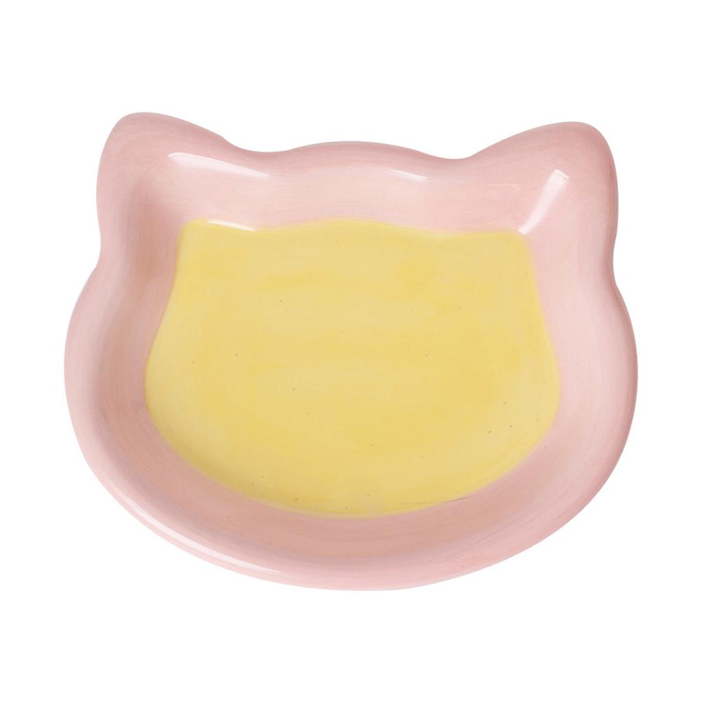 Anti-slip Base Pet Cats Cat Bowls Multiple Shape Ceramic Eating Water Plate for Feeding Puppies Indoor Food Dish