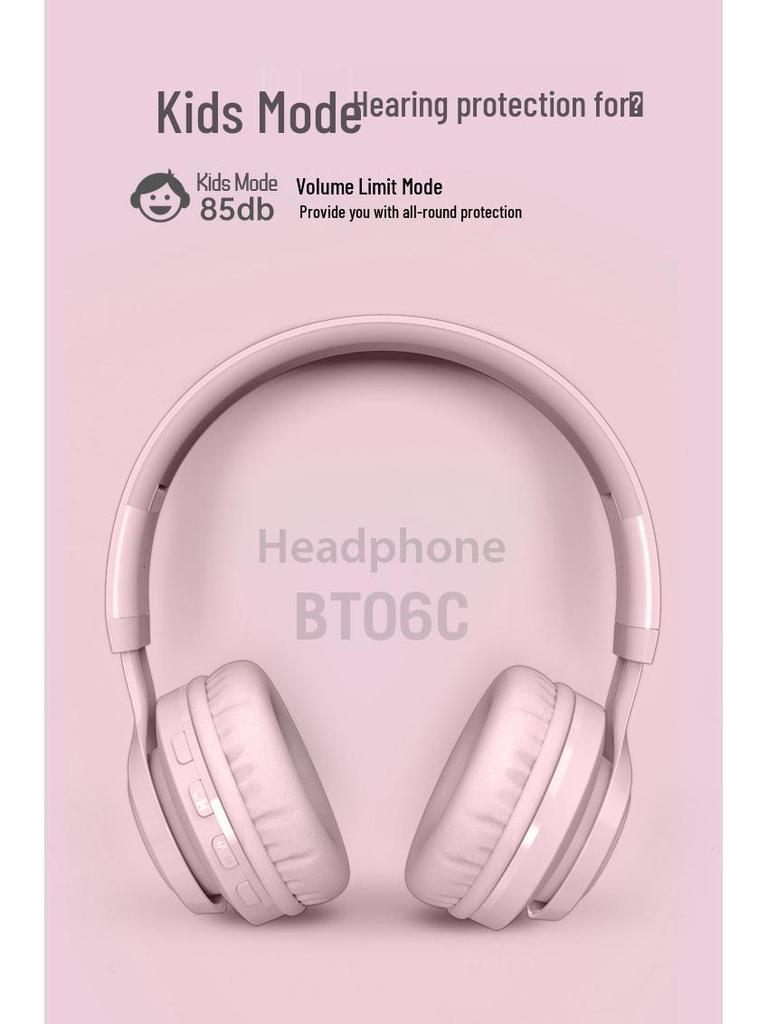 Детские полноразмерные Bluetooth-наушники BT06C с защитой слуха