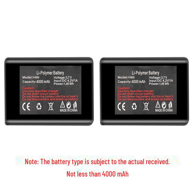 Перчатки с подогревом и двойной зарядкой через USB, аккумулятор 7,4 В, 3,7 В 4000 мАч, литиевый аккумулятор 5 В 4000 мАч