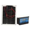 Комплект солнечной панели 15 Вт DC 12 В 24 В 50 А IP67 Водонепроницаемый Высокоэффективная солнечная панель и контроллер солнечного зарядного устройства для автодома