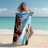 1pc The Good Dinosaur2 Beach Towel, Comfortable and Thick, and Swimming/Bath/Picnic/Camping Towel, Suitable for Seaside Beaches