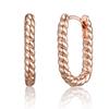 CRANNE 14K Line Square Volume Earrings C24EGP210