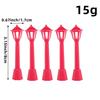 5PCS Plastic Model Mini Retro Street Lights Miniature Scale Model Model Railway Train Lamp Decorative Lights Simulation