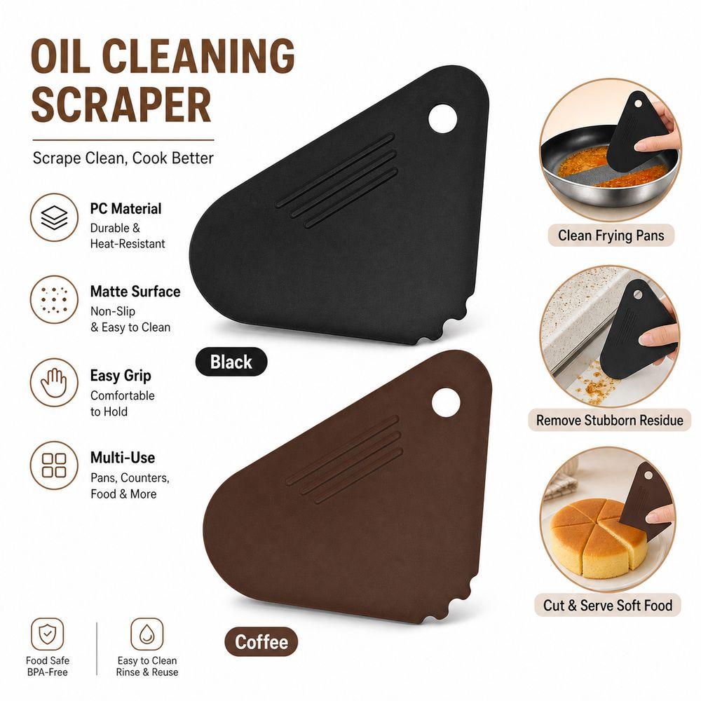 Easy Clean Pot Cleaning Scraper Matte Surface Household Cleaning Scraper Kitchen Cleaning