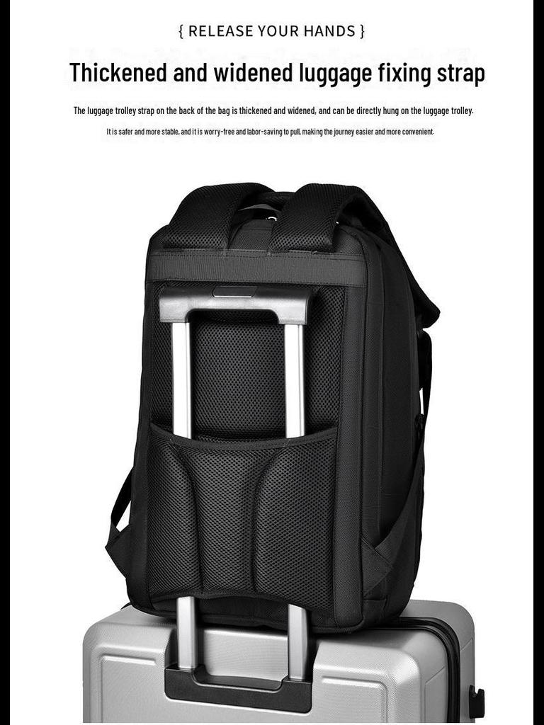 Мужской водонепроницаемый рюкзак для путешествий и бизнеса высшего класса - Большая вместимость