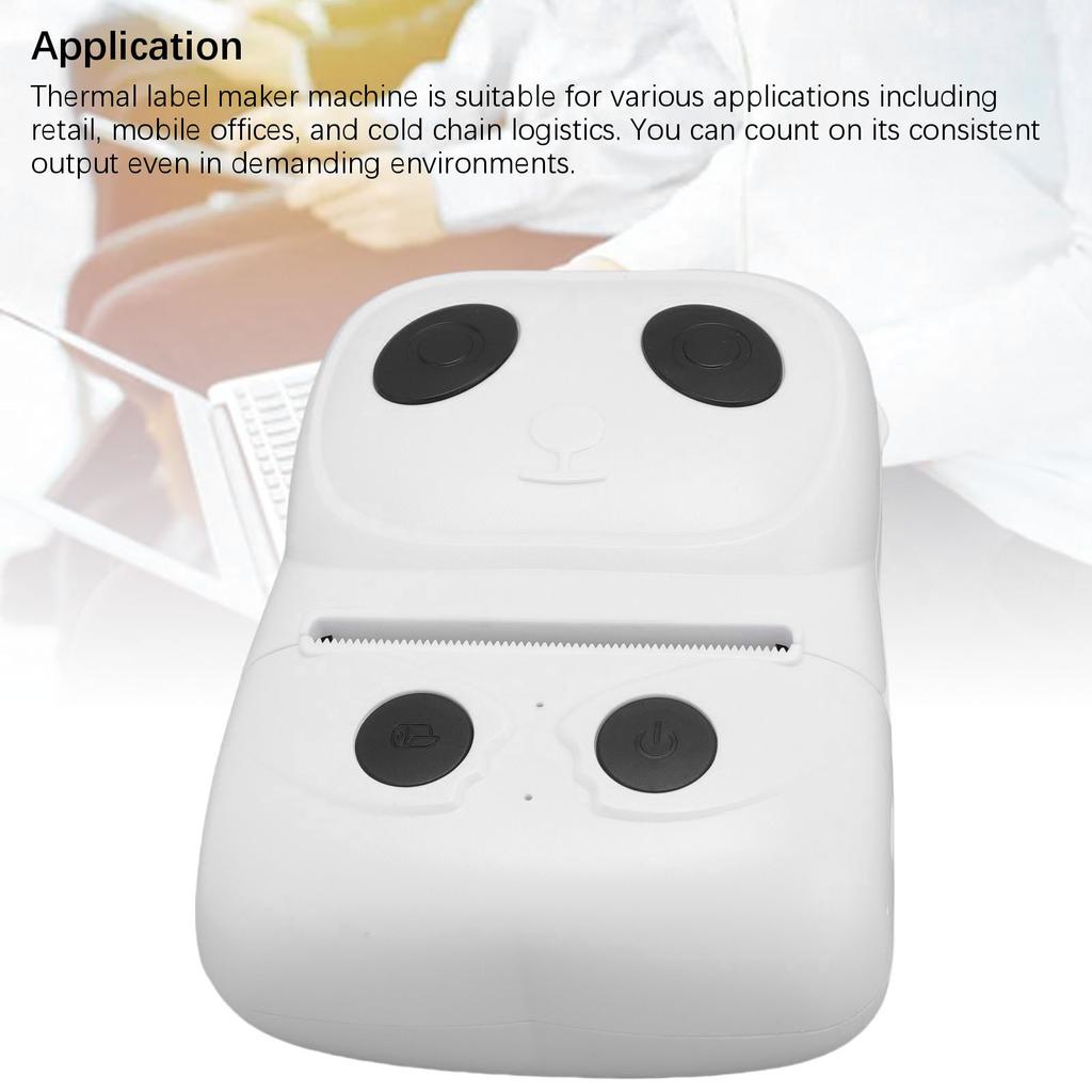 50mm Bluetooth Thermal Label Printer Portable Label Maker 1500mAh Battery for Organizing Home Food Price Clothing Label