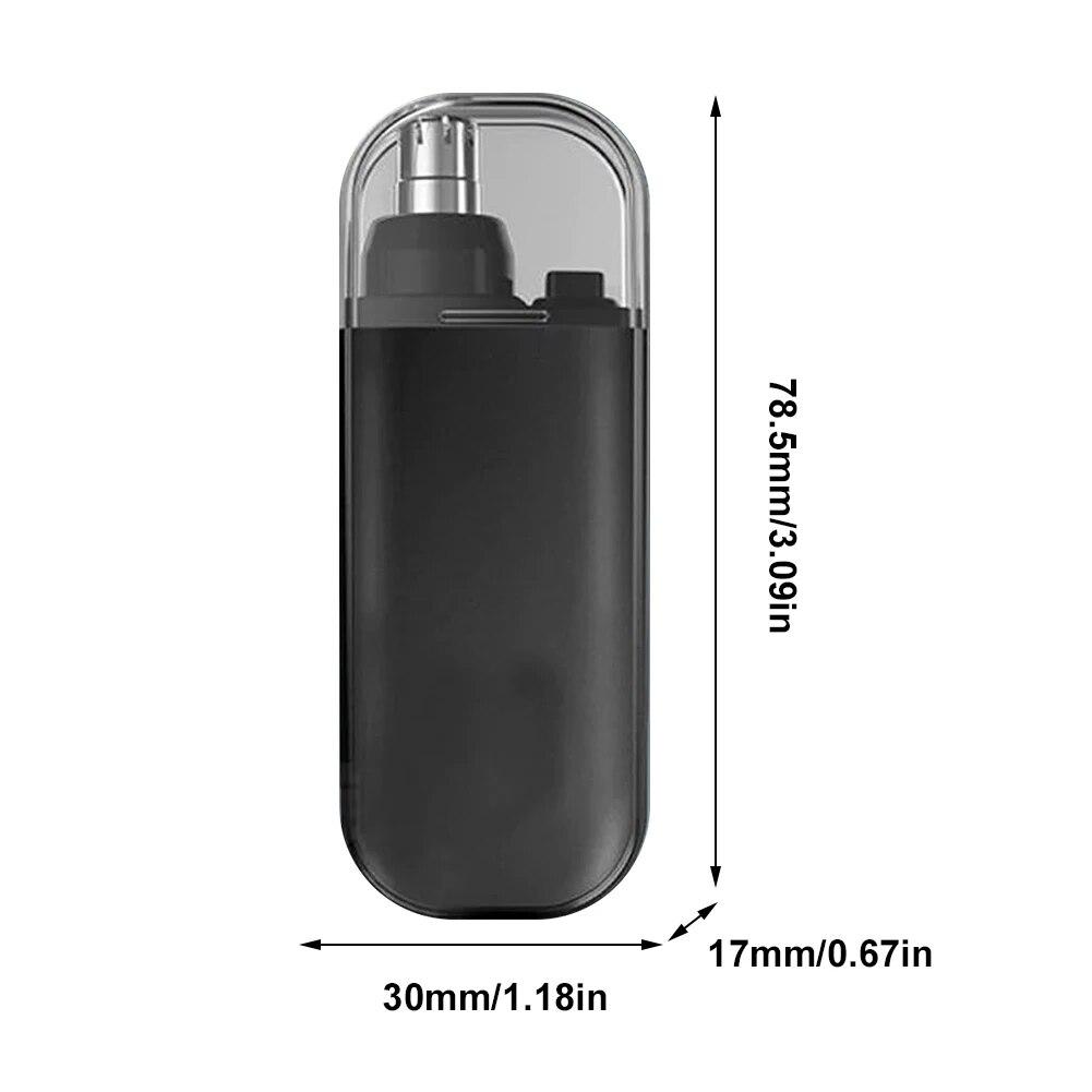 Триммер для волос в носу, USB-зарядка, лезвия с двумя лезвиями, электрический портативный мужской мини-триммер для волос в носу, набор инструментов для ухода за лицом, 7000 об/мин