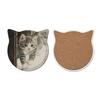 1/6Pcs Cartoon Cat Themed Ceramic Drink Coasters Water Absorbent Fantasy Atmosphere Coasters Home Kitchen Decor