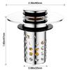 1Pc Floor Drain Filter Mesh Stainless Steel Anti-clog Pop Up Drain Filter Washbasin Bounce Core Sink Strainer Sealing Cover