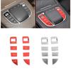 8PCS Car Center Console Multimedia Mouse Switch Button Cover Trim For Mercedes Benz C E Class W205 W213 GLC X253 -