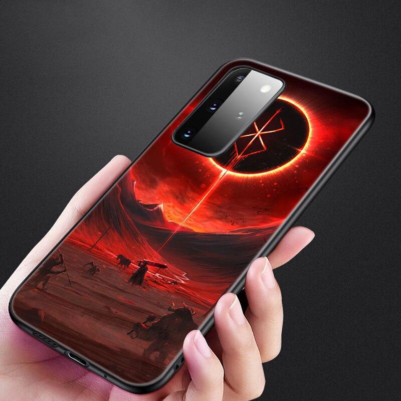 Чехол для телефона «Аниме Берсерк Кишки» для Samsung Galaxy S20 S21 FE S10 Lite Note 20 10 Lite S8 S9 S10E S10 Plus, ультра черный мягкий чехол