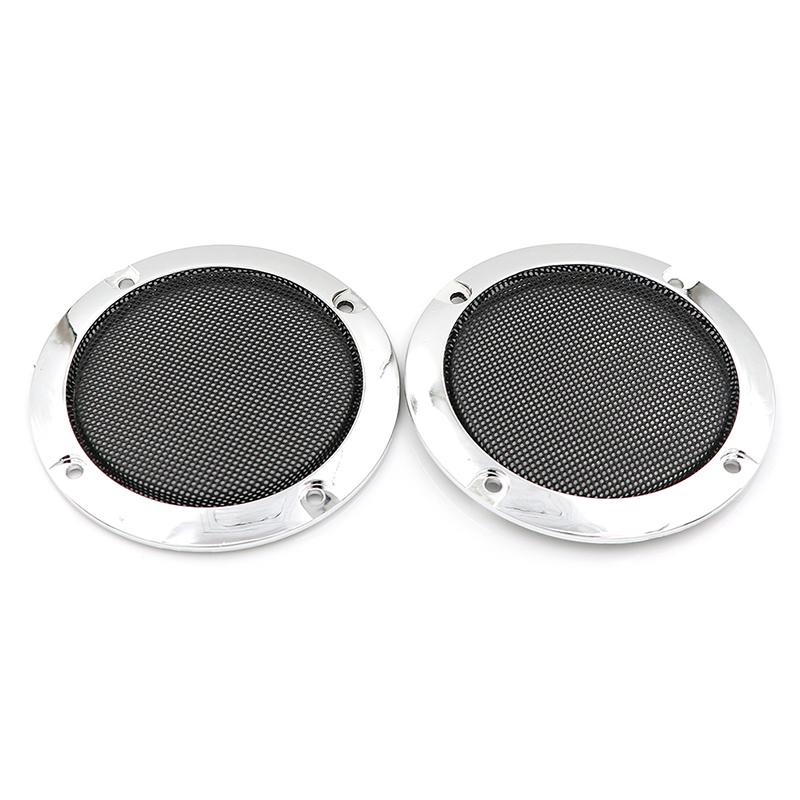 3-дюймовая крышка аудиодинамика, декоративная круглая металлическая сетчатая решетка, 2 шт.