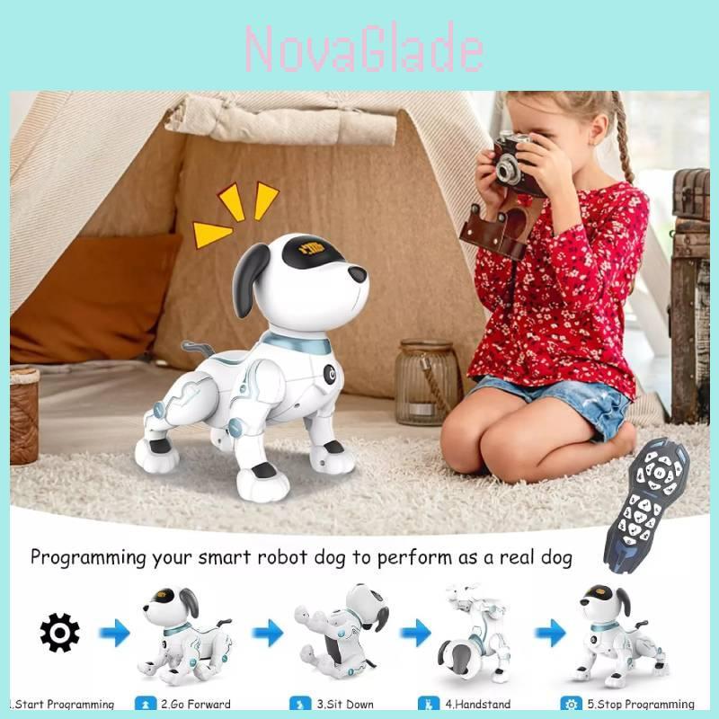Exciting Remote Control Dog Robot With Programming Features For Childrens Play