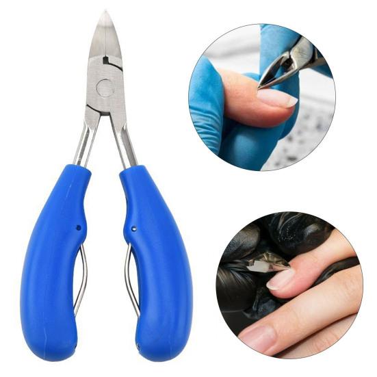 Профессиональные кусачки для вросших ногтей, изогнутая конструкция клюва, набор для стрижки ногтей для толстых/вросших ногтей, инструмент для точного маникюра и педикюра для домашнего салонного использования