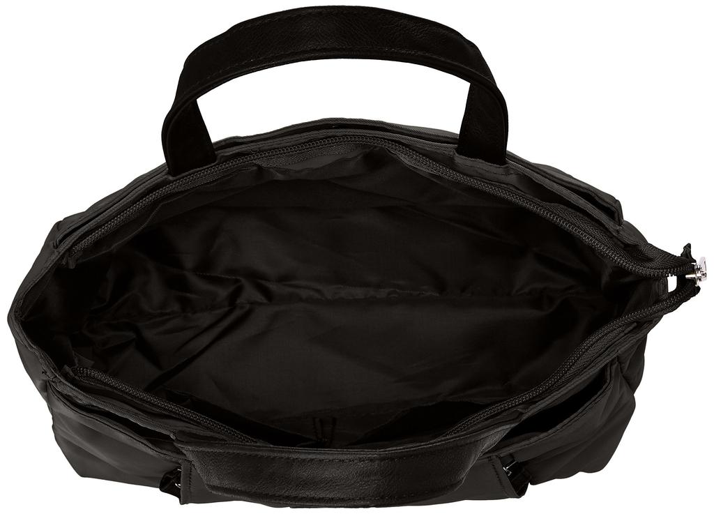Lightweight tote Black [Sofia Valentino] 3-layer bag, 1802-4876,