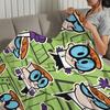 Blanket Cartoon For Soft Throw Blanket D-Dexters L-Laboratory for Picnic Bed Sofa Home Bedroom Cozy Warm Comfortable