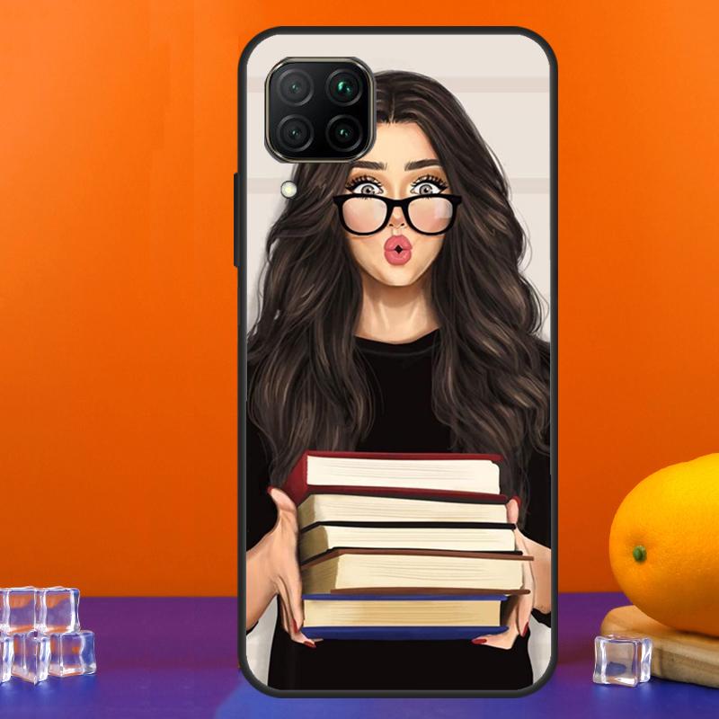 Брюнетка Блондинка Девушка Милая Для Huawei Nova 12s 12i 11i 8i 9 10 SE Y91 Y90 Y60 Y70 Y72 Y61 P20 P40 Lite P30 P60 Pro Чехол
