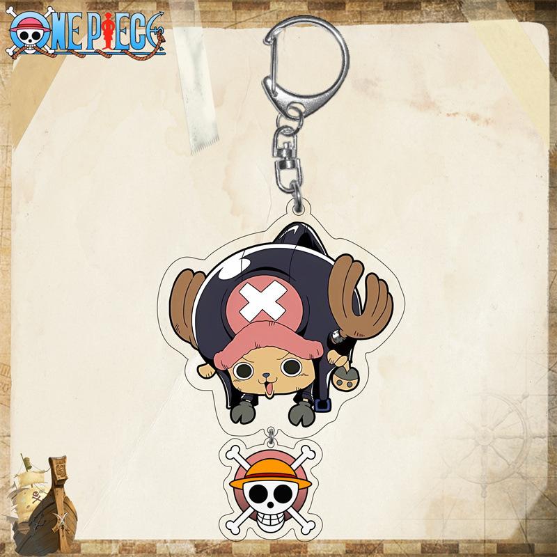 One Piece Акриловый брелок Луффи - Чоппер, Зоро, Аниме/Манга, 2D акриловый брелок/мультяшный брелок в подарок