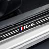 4 шт. Наклейка на порог автомобиля из углеродного волокна для Peugeot GT 106 107 108, автомобильные аксессуары