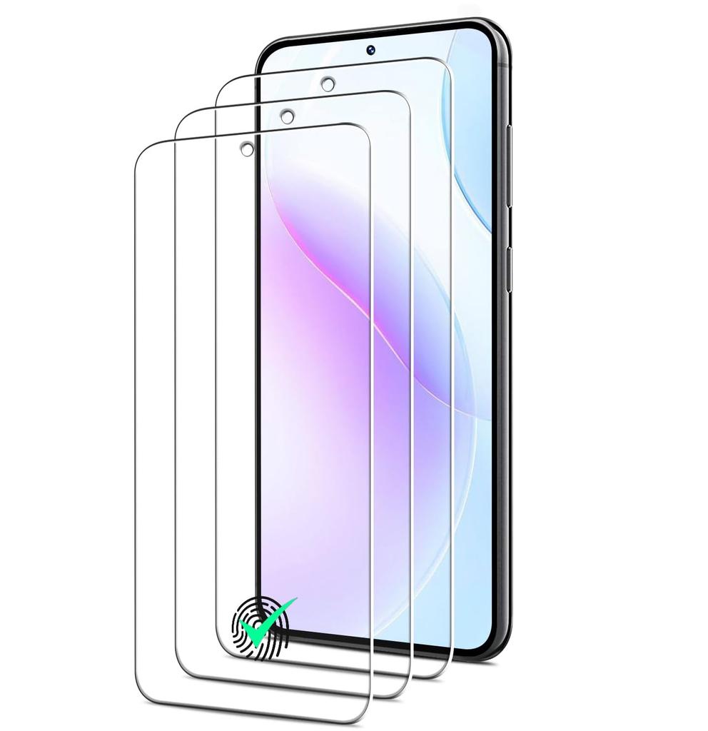 3 шт. Поддержка отпечатков пальцев ID Стекло Защитная пленка для экрана для Samsung Galaxy S25 Ultra 5G S24 S23+ S22 S21 FE S25 edge Закаленное стекло Защитная пленка для экрана
