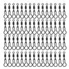 60pcs 2.8cm/1.1in Carp Fishing Swivels for Connecting PVA Mesh Bag Fishing Accessories Terminal