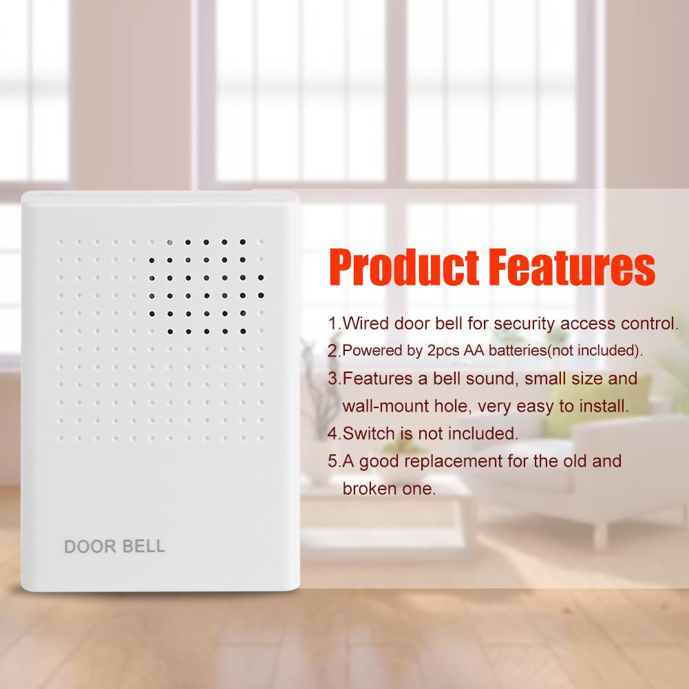 Welcome Guest Wired Doorbell Door Bell Alarm for Home Office Access Control System