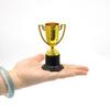 Plastic Material Gold Plated Trophies Small Size Mini Trophy Prize Plastic Trophy Set  For Kids