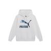 Puma Classics Metallic Logo Hoodie Unisex Tops White 535341-02