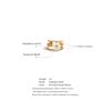 Yhpup Stainless Steel Natural Shell Flower Metal Hollow Open Ring 18K Gold Color Plated Popular Sweet Jewelry