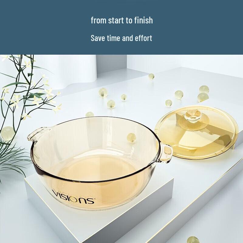 Corning VISIONS 2.1L Glass Casserole Pot