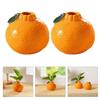 Orange Shape Plastic Vases for Home Living Room Decors Dried Flower Vases Flower Arrangement Decoration Shootings Props